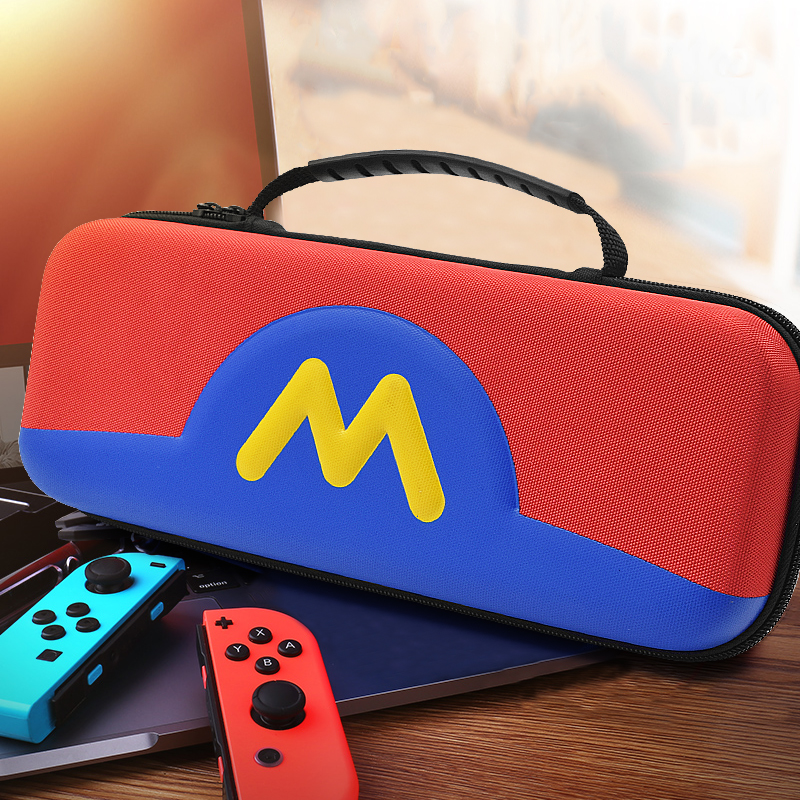 Amazon горячие продажи, жеская защитка Марио Nintendo Switch, пластиковый футляр (ЭВА)-переключатель чехол для хранения консоли и креплением на поясной ремень с замка застежка-молнии