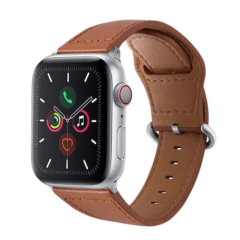 Новый спортивный ремешок для часов топ из натуральной кожи ремешок для Apple Watch серии 6 Смарт-часы браслет