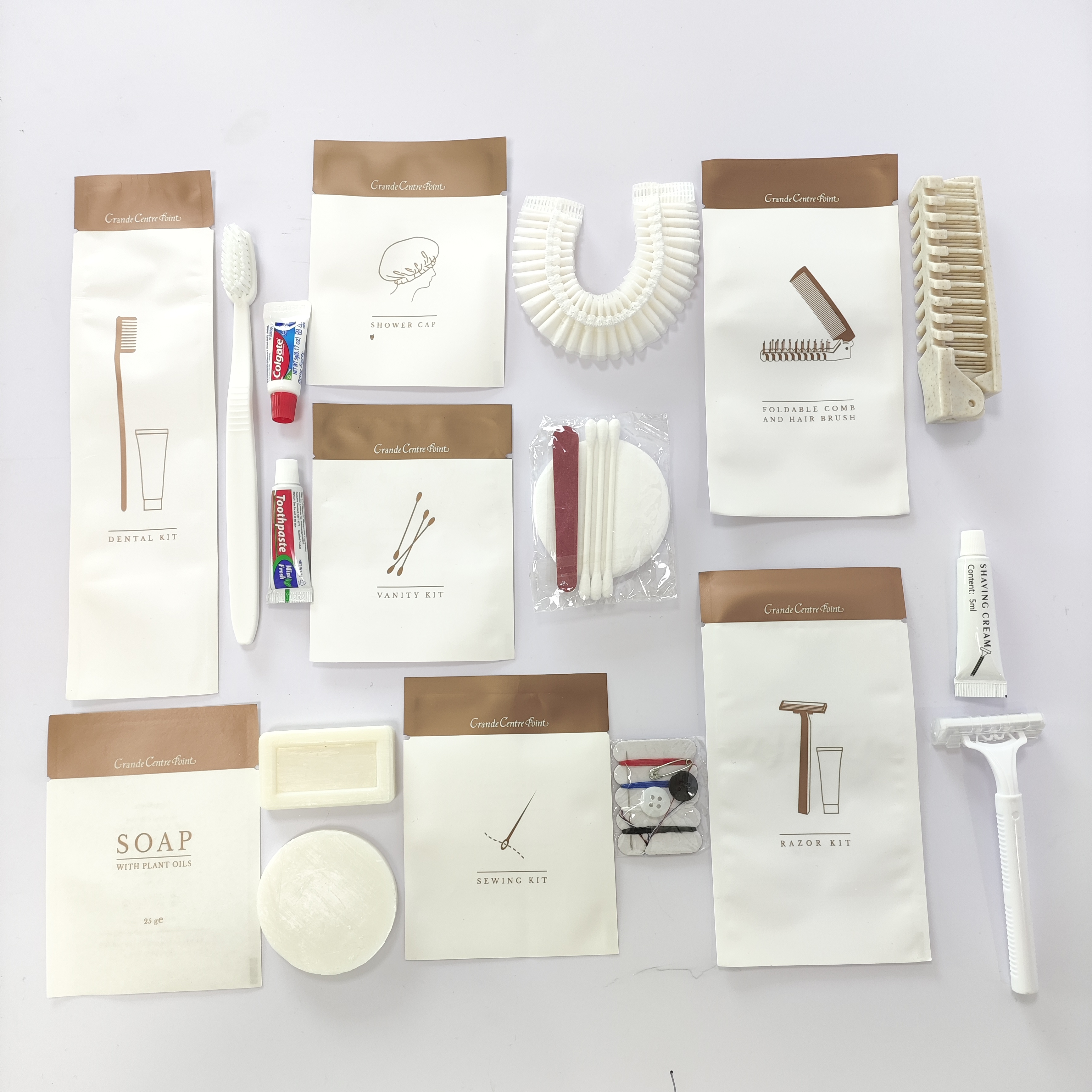 Hotel Wholesale Dental Kit And Vanity Hygiene Toiletries Kit Hotel Disposable Amenities Set For Bathroom kit