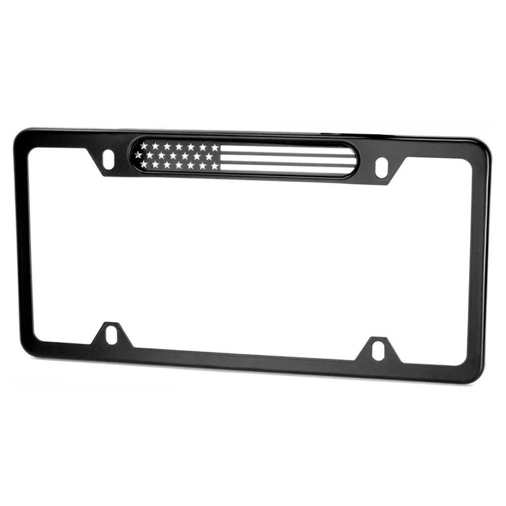 Hot-selling High Quality Standard US & Canada Customised Plastic/Stainless steel/Zinc alloy Car License Plate Frame/holder