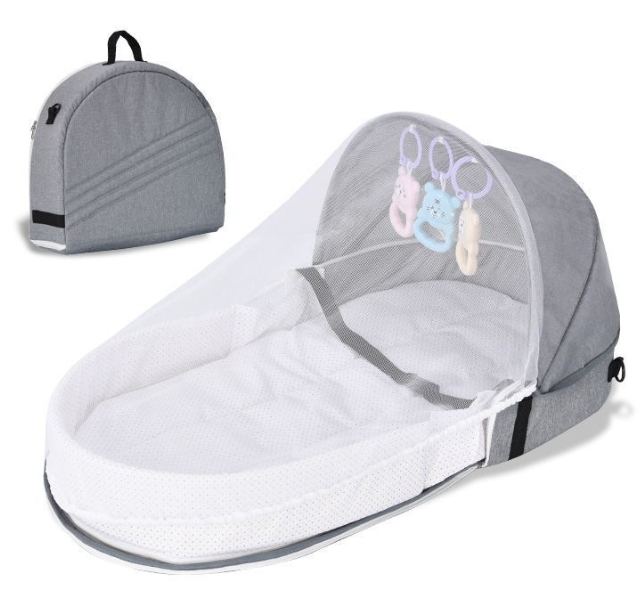 Multi-functional Backpack Crib Basket Portable Baby Travel Outdoor Anti-mosquito Isolation Bionic Bed Foldable Anti-squeeze Crib