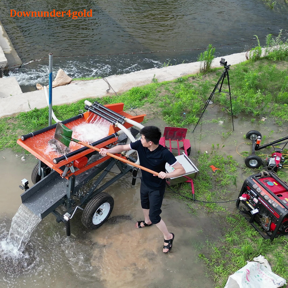 2024 new 3-5 TPH gold prospecting equipment for alluvial mining