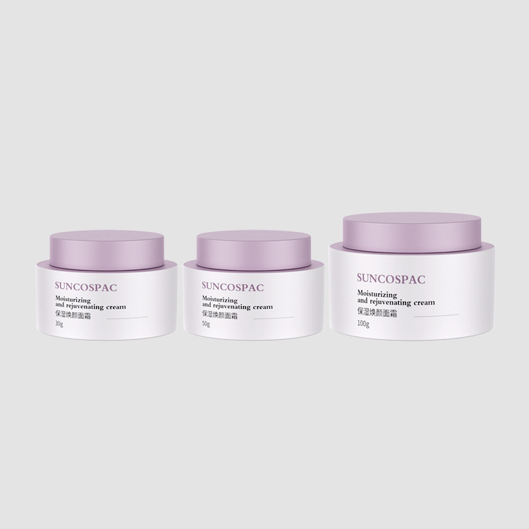 Wholesale custom PET luxury face cream bottle and jar cosmetic cream jar