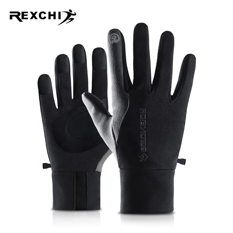 REXCHI DB22 Winter cycling Outdoor Sport Waterproof Touch Screen Thickened Full Finger Gloves Warm Gloves for Man