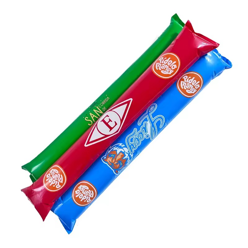 Custom Printed Inflatable Toy Noisemakers Sports Fan Noise Maker Bam Bam Thunder Cheering Sticks