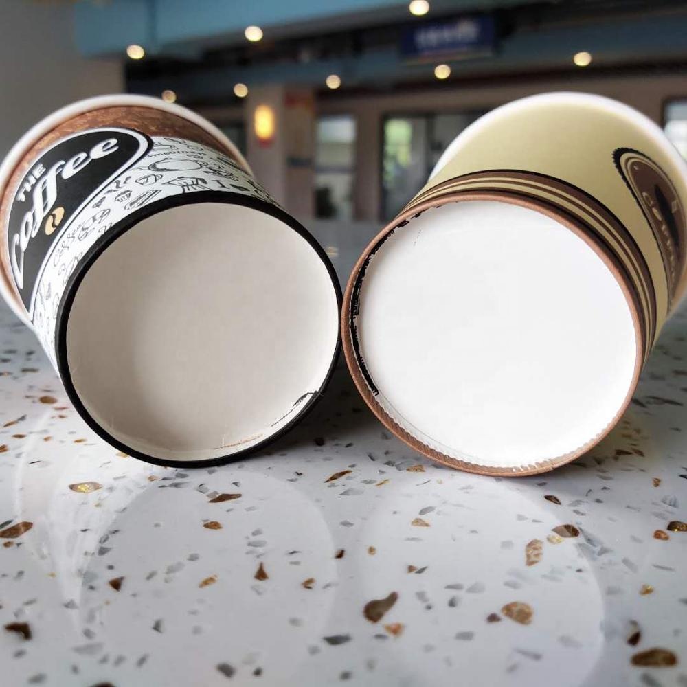 Yihong 12oz для печати по индивидуальному заказу биоразлагаемый бумажный стаканчик одноразовые с двойными стенками для чая и кофе бумажные стаканчики