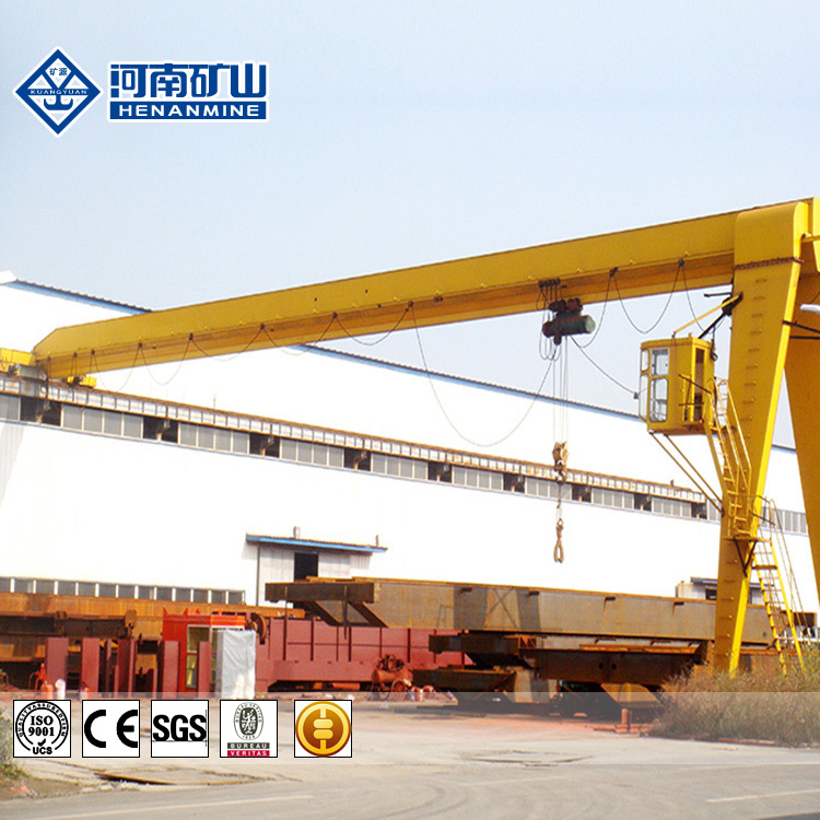 Henan шахтный кран 10t 12t 16 тонн, однобалочный полукозловой кран высокого качества