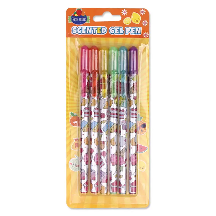 INTERWELL SLW15 Gel Ink Pen Set Fancy Neon Scented Glitter Gel Pens Wholesale