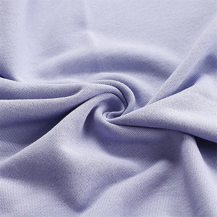 QS6013 Direct Factory High Quality 300 GSM 100% Combed Cotton 32S French Terry Fabric for Clothing Sweatshirts Hoodies Fabric