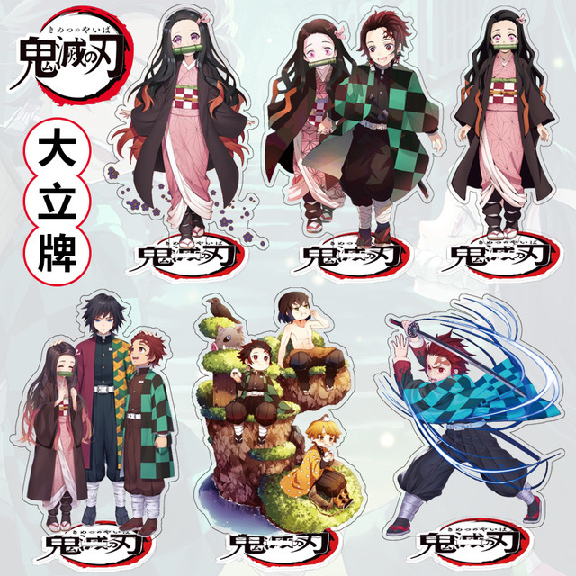 Декоративная подставка Tanjirou Nezuko, двухсторонняя акриловая фигурка рассекающего демонов, 15 см