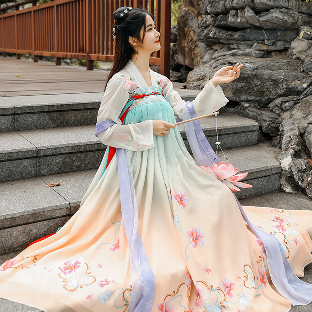 Ifay традиционная одежда Whtie Dress Corto Baju Bjd, свадебная ткань для Hanfu Golden