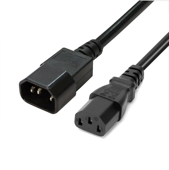 High quality C14 to C12 PDU Style Computer Power Extension Cable