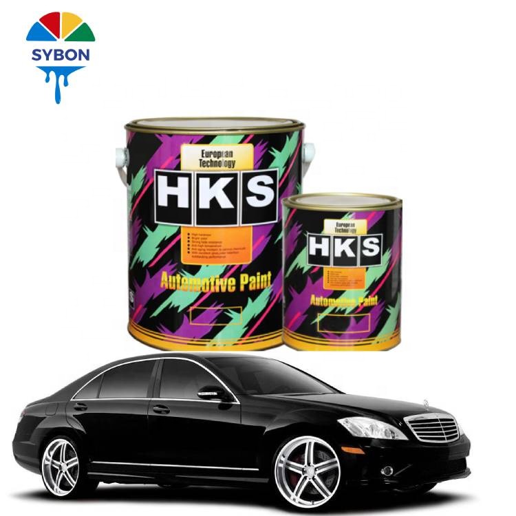 Оптовая продажа краска для автомобиля фабрика HKS хорошая автомобильная краска 2K чистый черный цвет