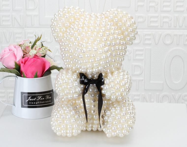 Hot sale Valentine's Day Christmas Girlfriend Birthday Diamond Bear Flower Rose Teddy Bear Pearl Bear Factory Wholesale