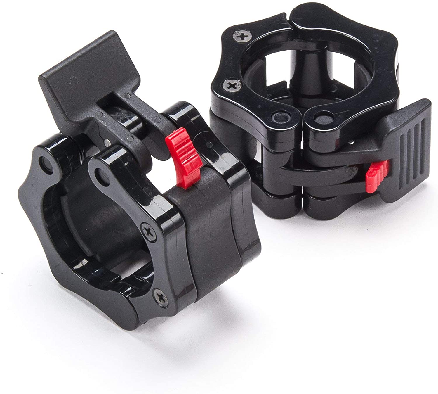 Штангой хомуты, Quick Release Non-Slip штангой ошейники для собак зажимы для 2-дюймовый Pro блины для штанги, плита пластинчастого типа, с воротом, вес зажимы