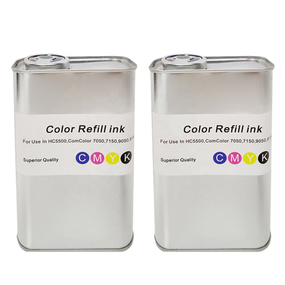 Высококачественные чернила и чип Comstar для заправки на 1 л/бутылка для Risos Comcolors 3050 7050 9050 9150 HC5500 Ink 7150