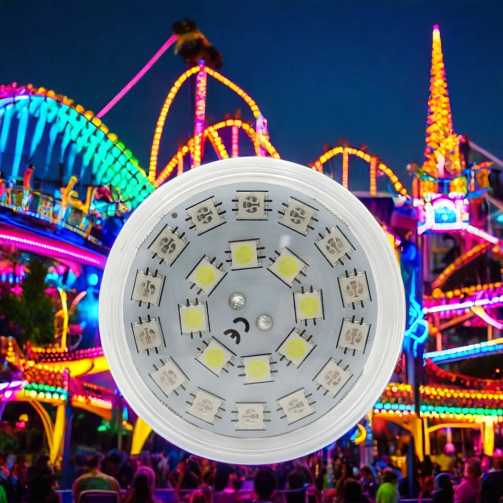 Waterproof Fairground Lights Rgb Cabochon Led Amus Park Light