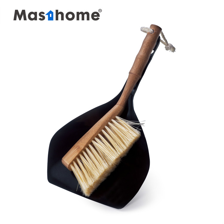 Высококачественный Экологически чистый набор щеток Masthome для уборки дома, набор инструментов для уборки, Настольная лопата и подметание, набор из бамбуковой стали