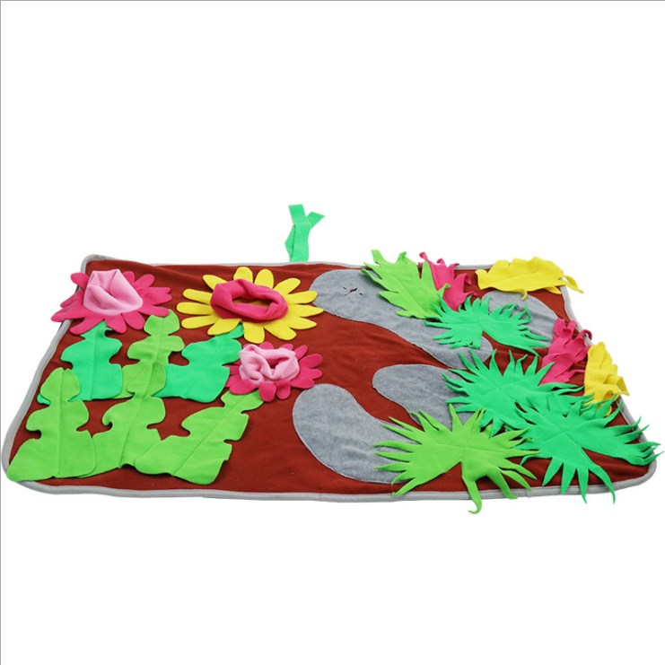 luxury training pad pet feeding nosework treats mat colorful snuffle mat