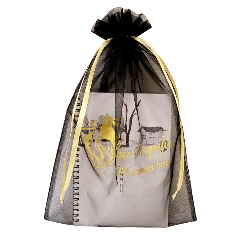 Custom Drawstring Logo Printed Large Organza Bag Custom Organza Bags Wholesale