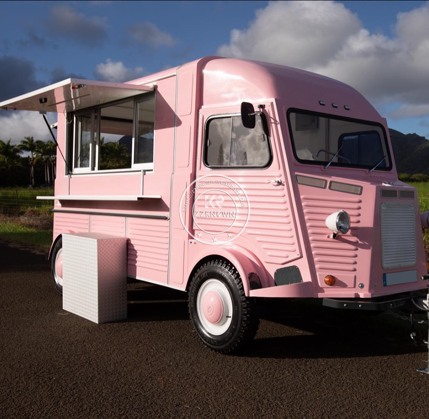 Customized Vending Snack Fast Food Truck With Full Kitchen Electric Ice Cream Coffee Cart Automatic Food Truck For Sale