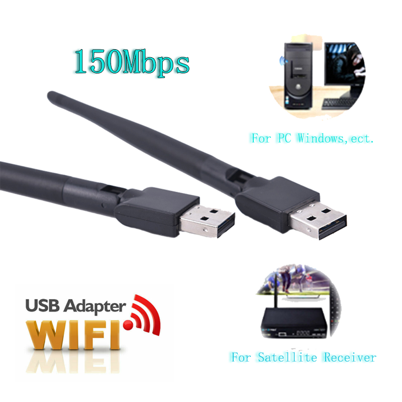 150 Мбит/с 802.11n беспроводной wifi usb-ключ mt7601 wifi адаптер usb для ТВ-приставки спутникового ресивера