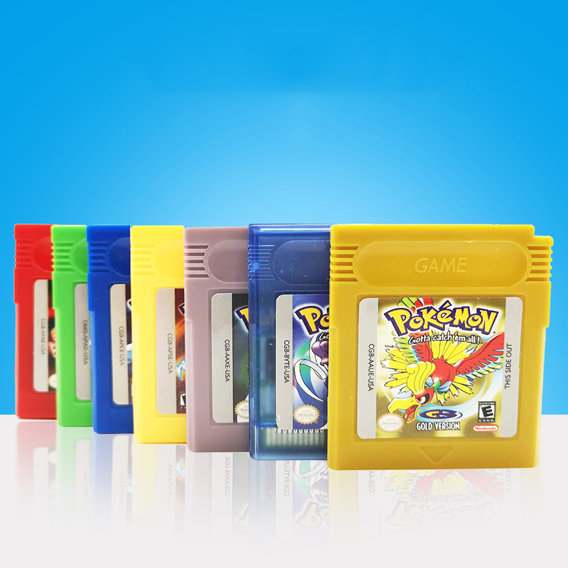 Картридж для видеоигр Pokemon, картридж для Gameboy Color Advance SP GBC GBA SP