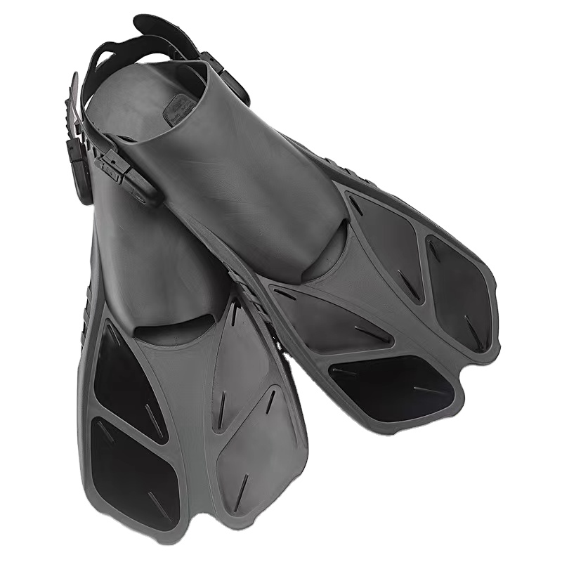 Snorkel Fins Adjustable Buckle Open Heel Diving Fins Swim Fins Short Swim Flipper