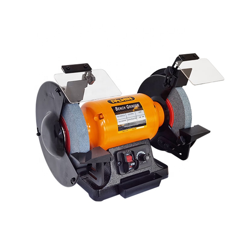 Wire wheel equipped multifunctional bench grinder variable speed bench grinder with coolant tray
