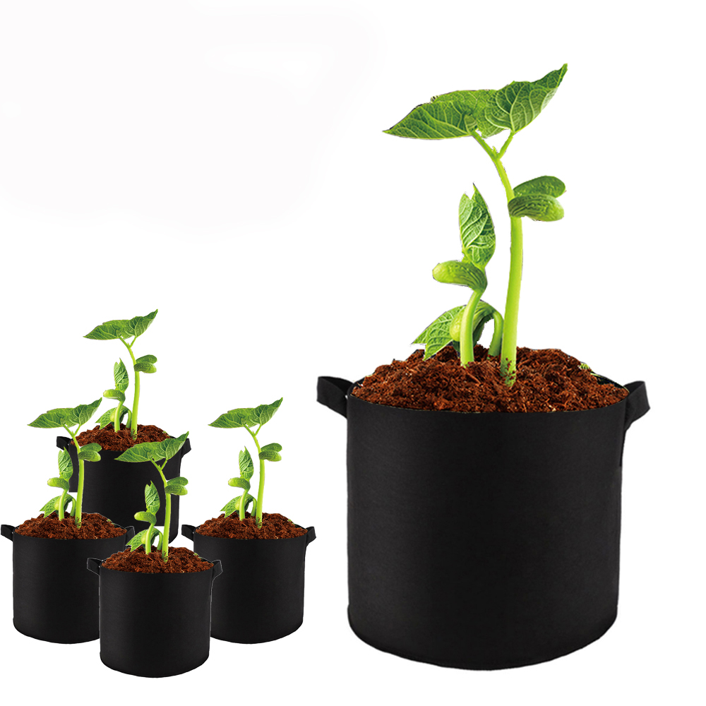 Wholesale OEM Non woven 1 3 5 7 10 15 20 25 30 40 50 75 gallon garden plant growing bags for vegetable