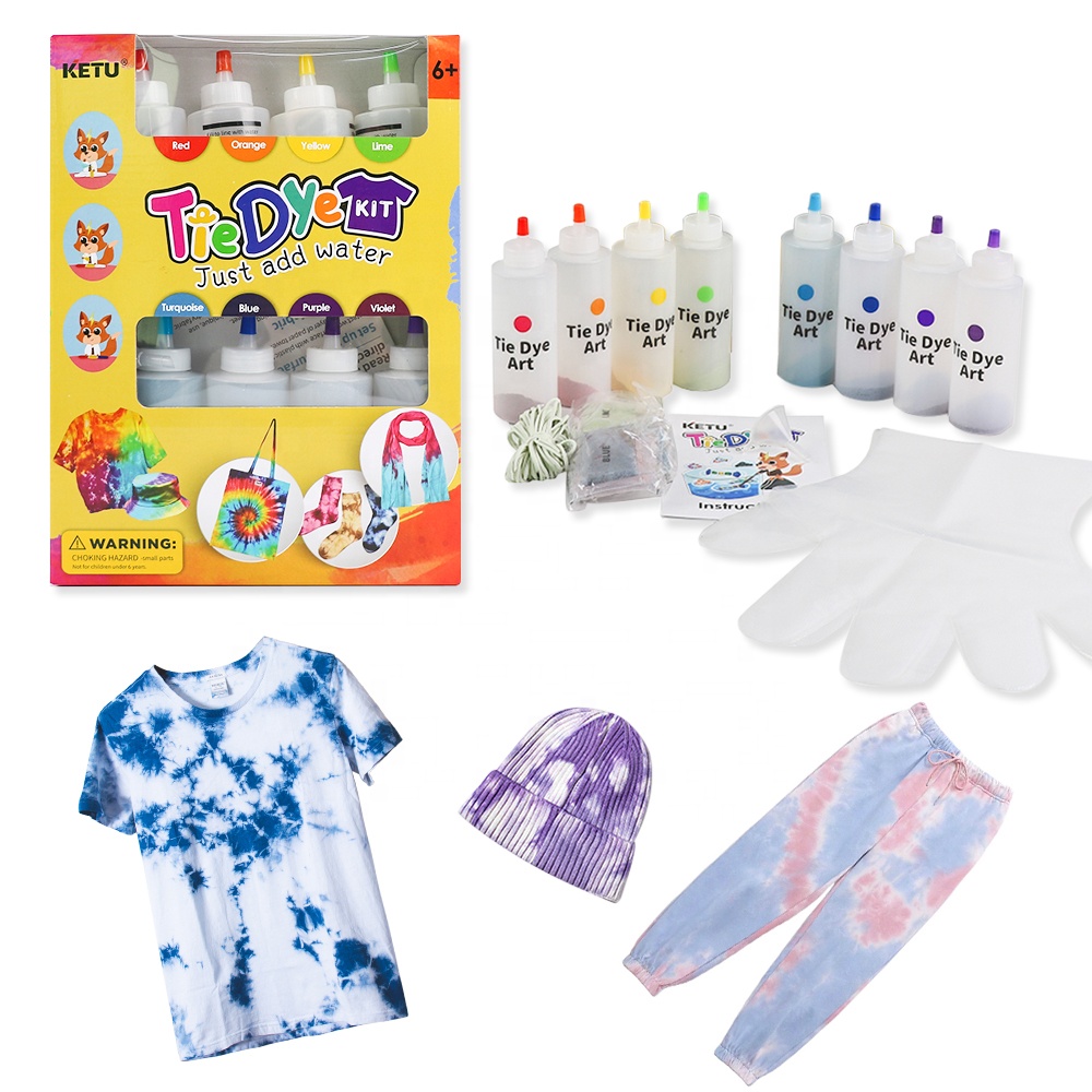 Набор DIY Tie dye для вечеринки, доступен в индивидуальной упаковке