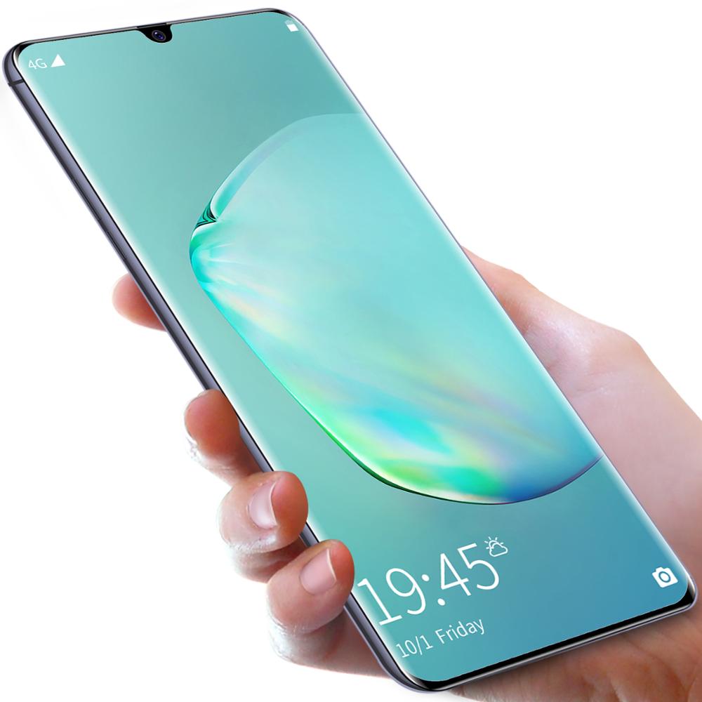 Новый большой экран 4G Android смартфон 6,7 inch 8GB + 256GB изготовленный на заказ мобильные телефоны NOTe 20 + смартфон