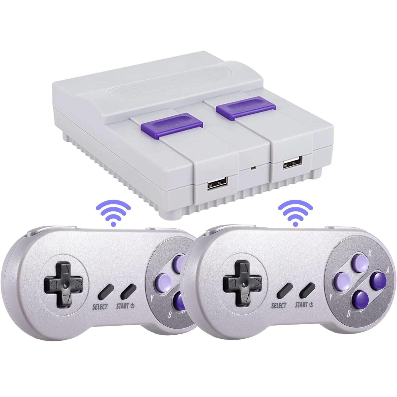 Super Classic Mini Retro Game Console Built in 5000+ Different Classic Video Games,4k HD Output and Dual Wireless Controllers.