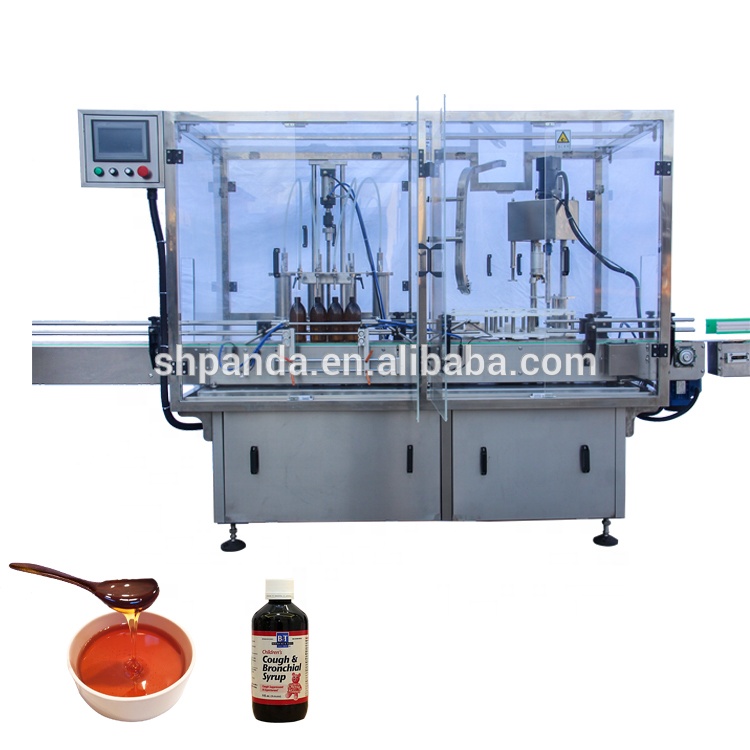 Shanghai Factory High Precision Automatic Oral Liquid Pharmaceutical Syrup Filling Machine Line