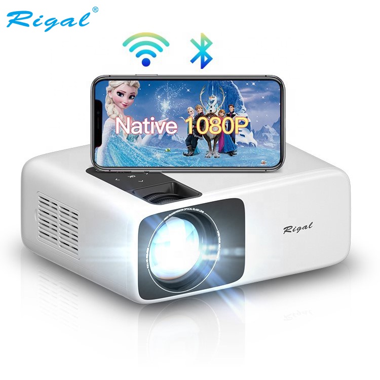 Rigal New Design OEM 1080p 4K Digital Projector Video Home Theater Portable Projector