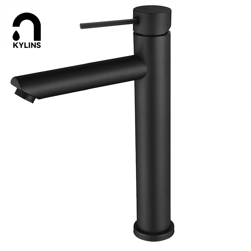 Watermark 304 Stainless Steel Deck Mounted Cold And Hot Water Mixer Taps Brushed Bathroom Faucet Accessories