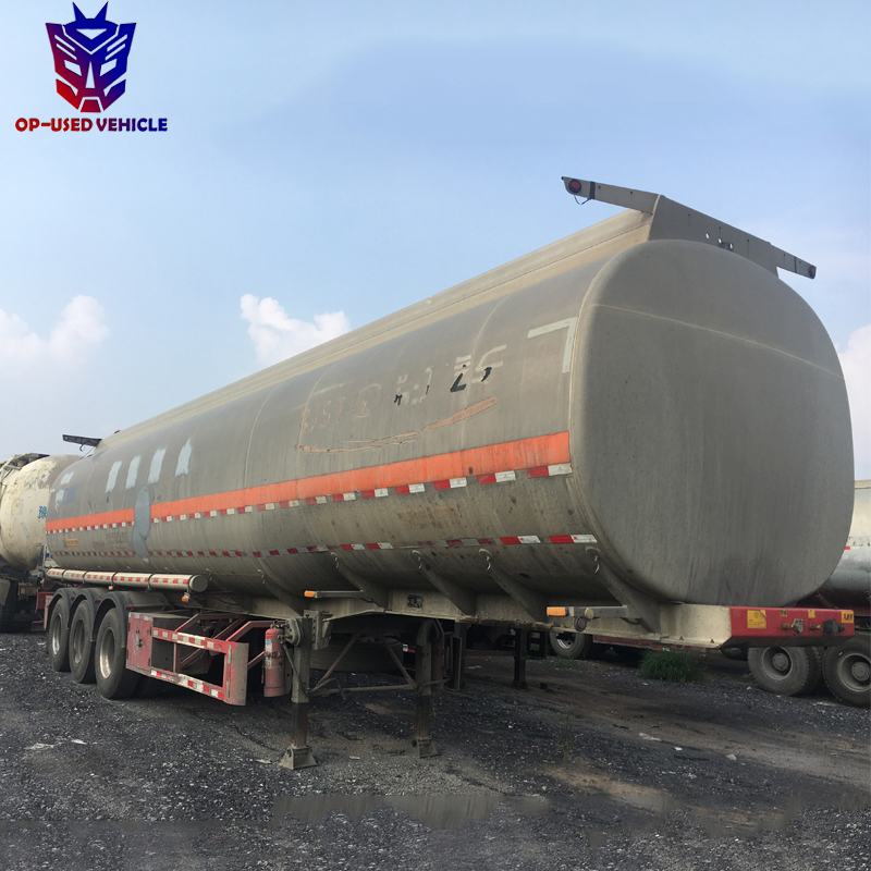 second hand used 40000-50000 liters fuel milk tanker truck trailer for sale