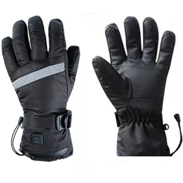 Men and women winter Leather gloves motorcycle heated ski gloves / waterproof heating gloves / heated gloves