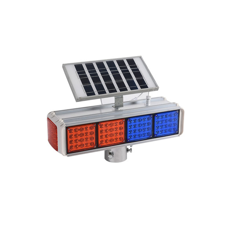 Red Blue Traffic Flash Double-side Trending Products Traffic Led Warning Strobe Light Solar Flash Light