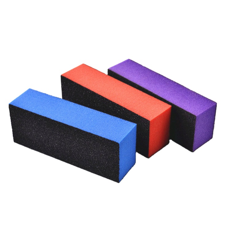 Nail Buffer Nail File Wholesale OEM Customized Logo Buffer Sponge Different Grits 3 Sides Buffer Block