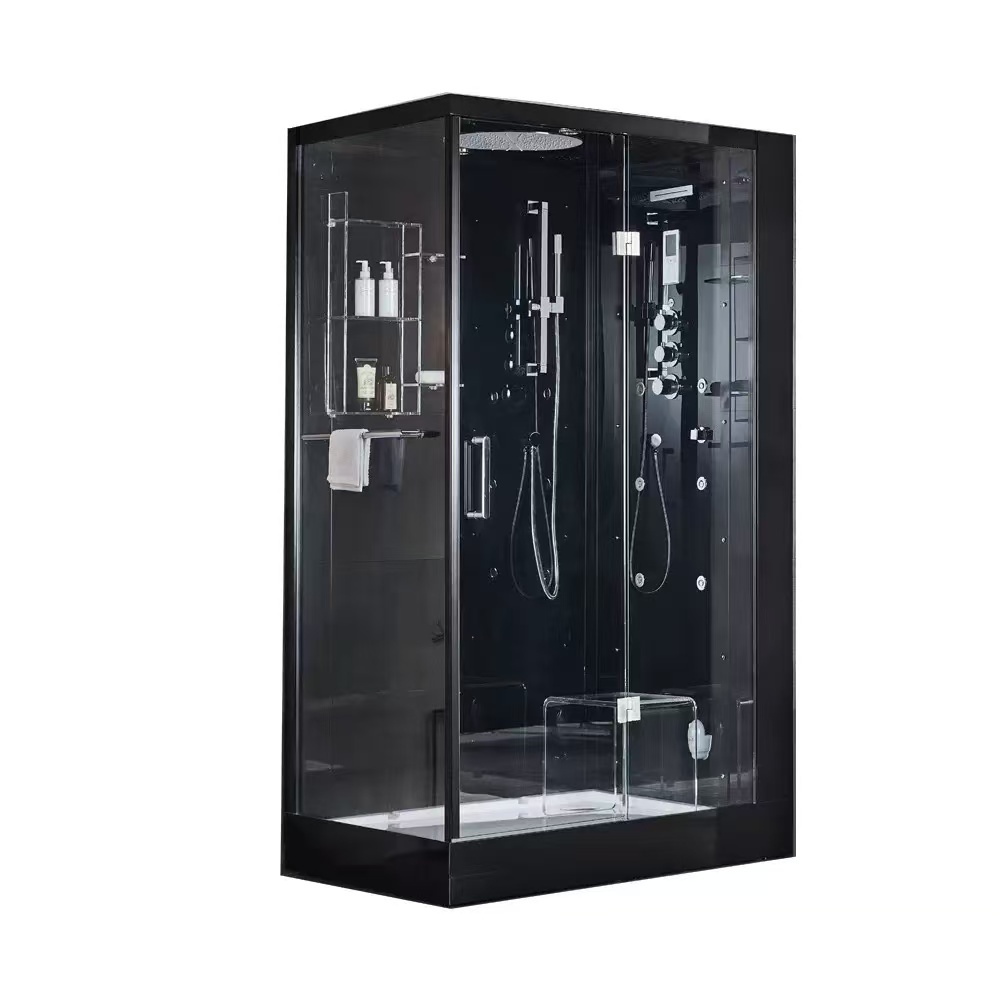 Modern Design Integrated Bathroom With Glass Partition 6mm Thickness Rectangle Tray Frame Style Mobile Home Shower Room Hotels