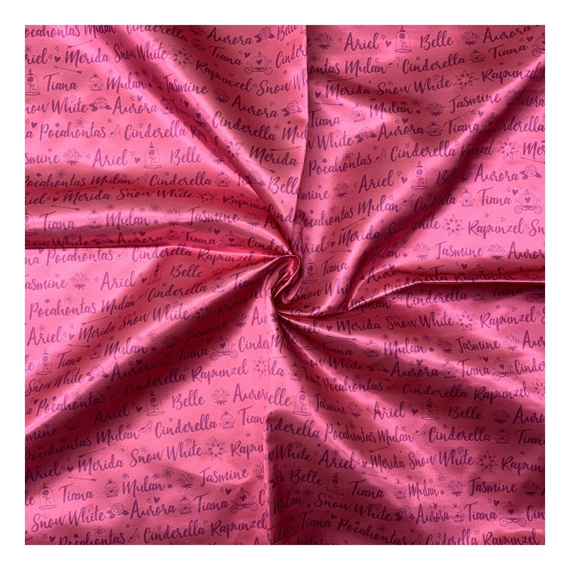 No MOQ Custom 100% Polyester Dress Digital Printing Satin Fabric