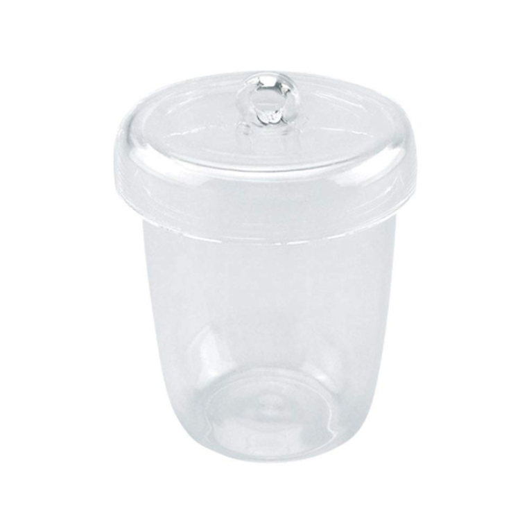 High Purity Heat Resistance Laboratory Quartz Glass Crucible With Lid