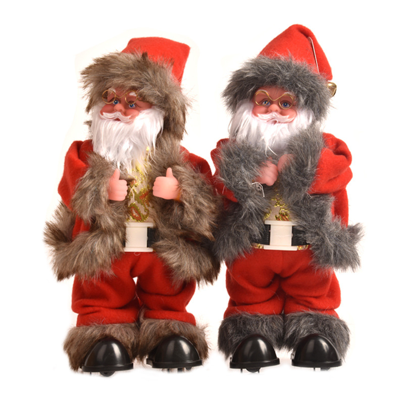 New revolving hip shaking music electric Santa Claus Christmas gift doll decoration
