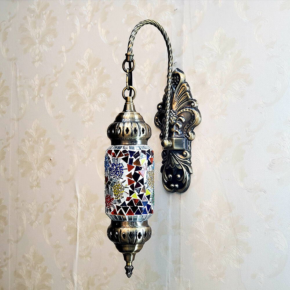 Turkey Moroccan new mosaic restaurant decorative glass wall lamp