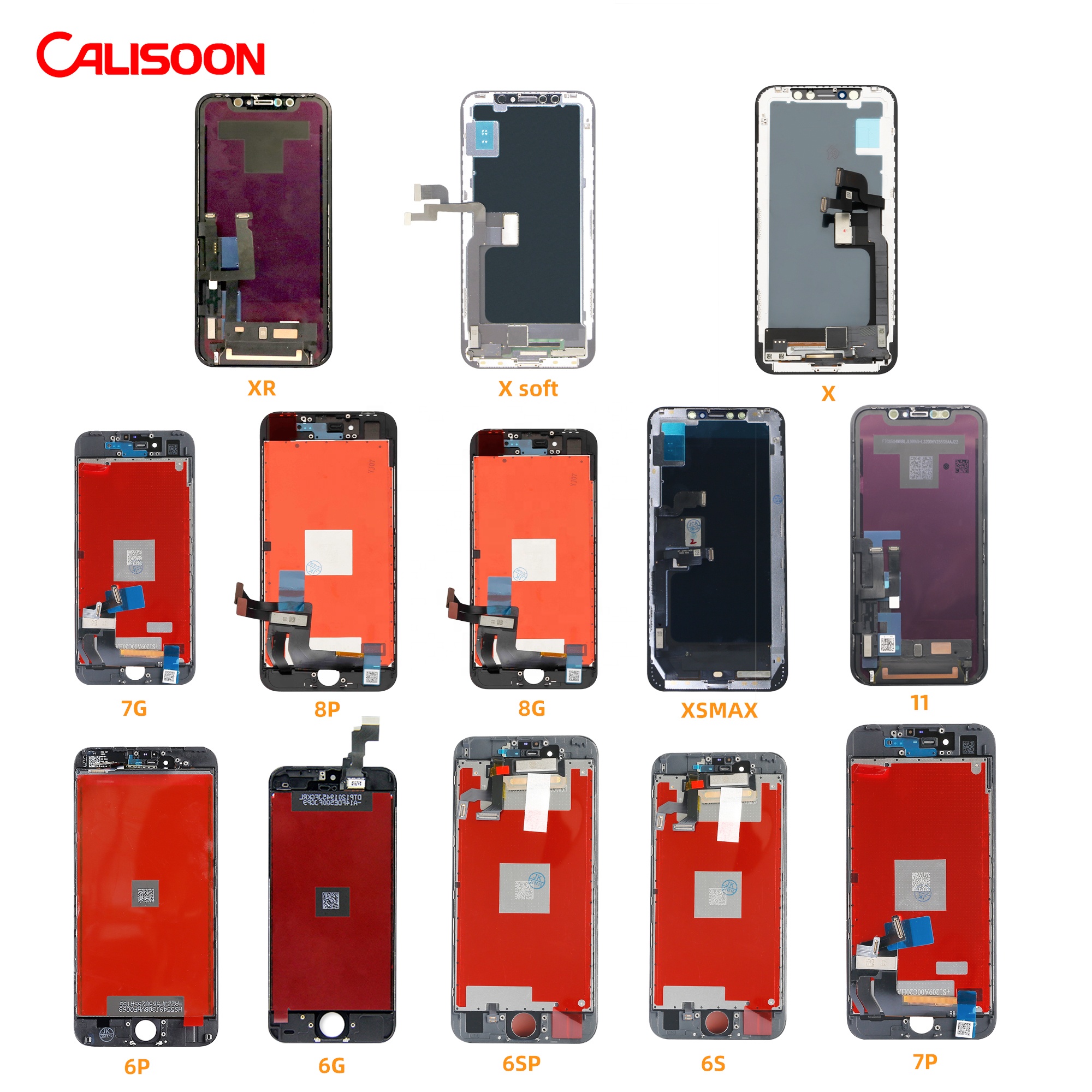 2021 Hot Sale Calisoon OEM Factory Price Mobile Phone LCDs Display Touch Screen For IPhone X XR XS 11 PRO MAX LCD INCELL OLED