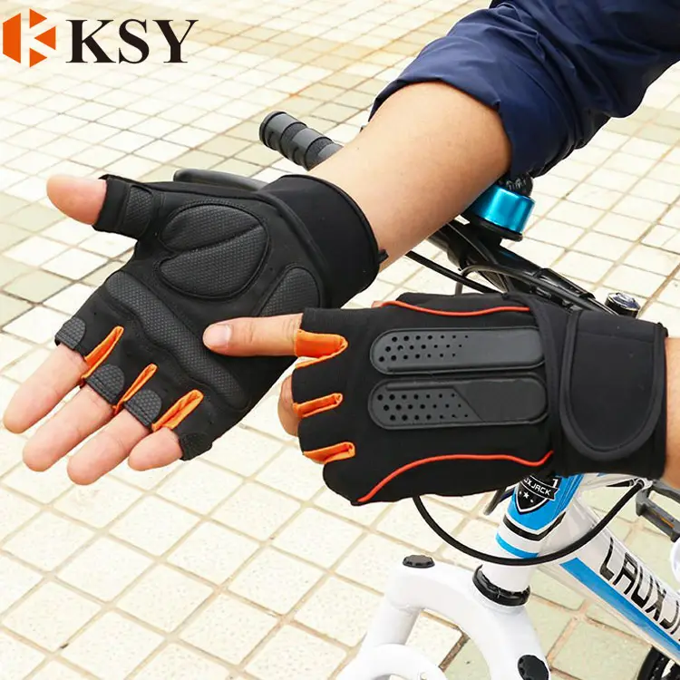 Anti Slip Breathable Half Finger Short Sports Gloves Cycling Gloves Mountain Bike Racing Gloves