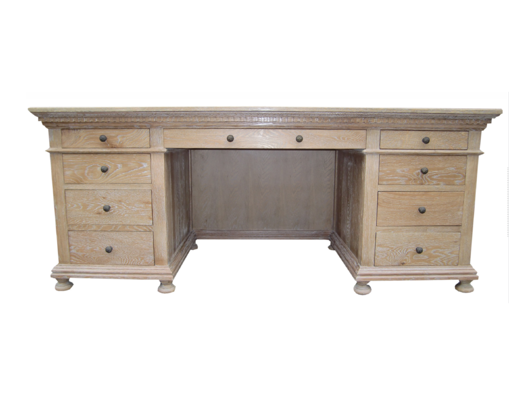 American high-end fashion antique wooden oak desk custom furniture