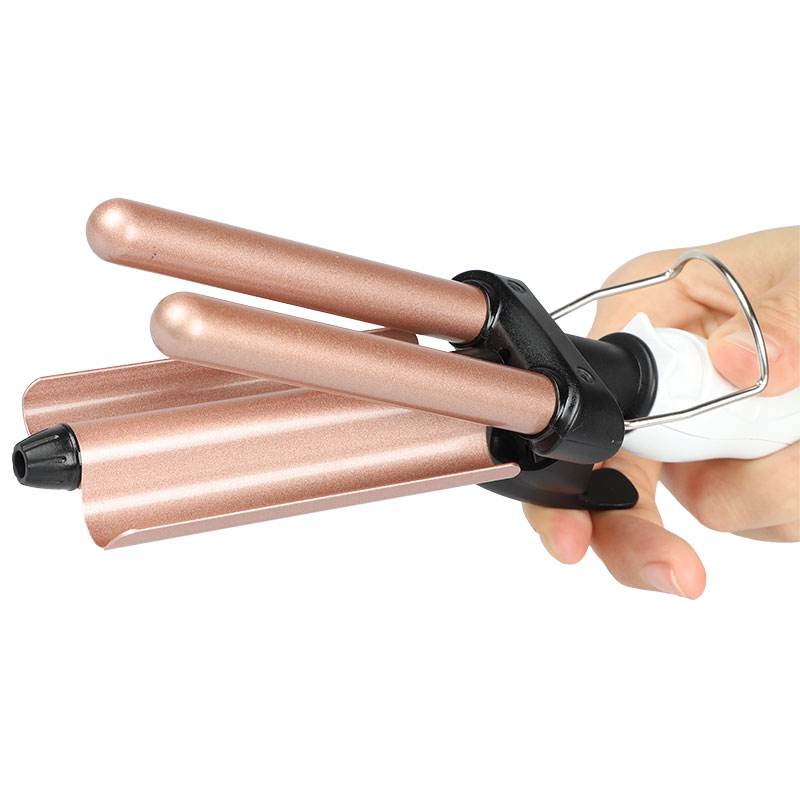 2021 NEW Version mini 3 Barrel Hair Curling Iron Hair Curler Waver with LCD Temp Display Fast Heating Triple Barrel Hair waver