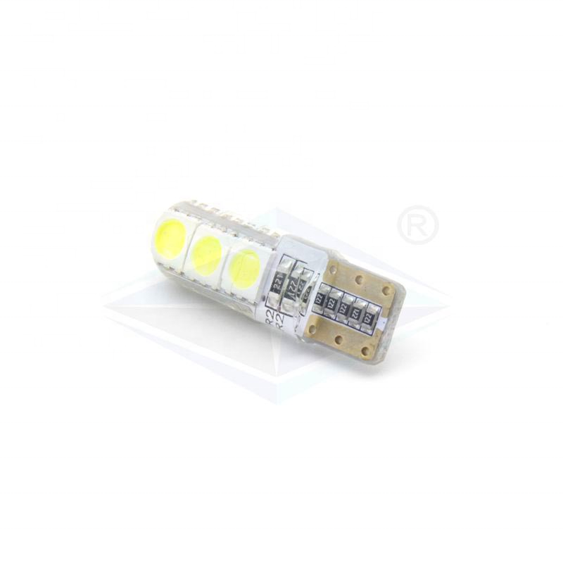 Яркость T10 светодиодный силиконовый canbus 5050 6SMD стробоскоп лампа для чтения w5w Белый светодиод T10 canbus luz LED для автомобиля светодиодные лампы